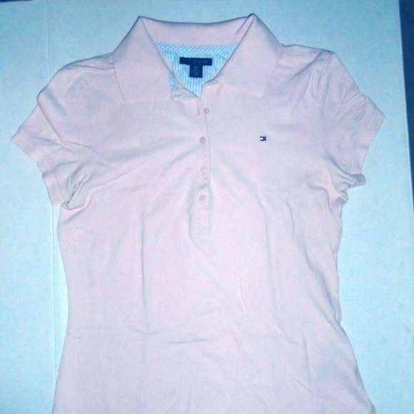 Tommy Hilfiger Tops - Vintage Lt Pink Polo Summer Fun Top Shirt